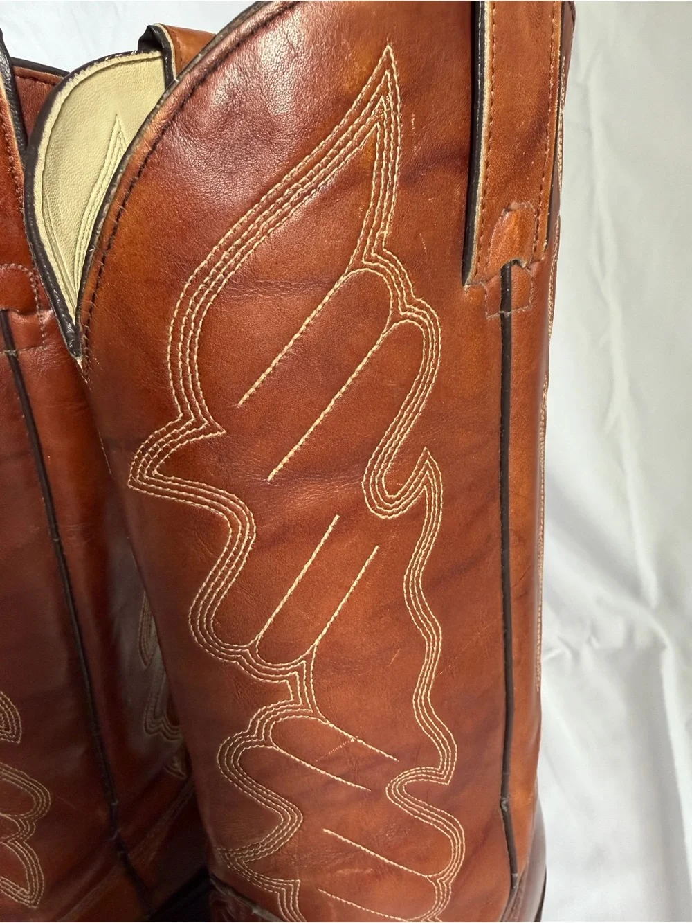 Kenny Rogers Leather Western Cowboy Boots Brown Men’s 10.5 D Rodeo Vintage